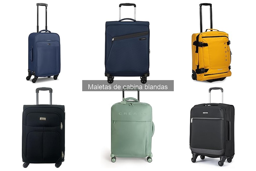 Tallas y capacidades de maletas de cabina blandas explicadas