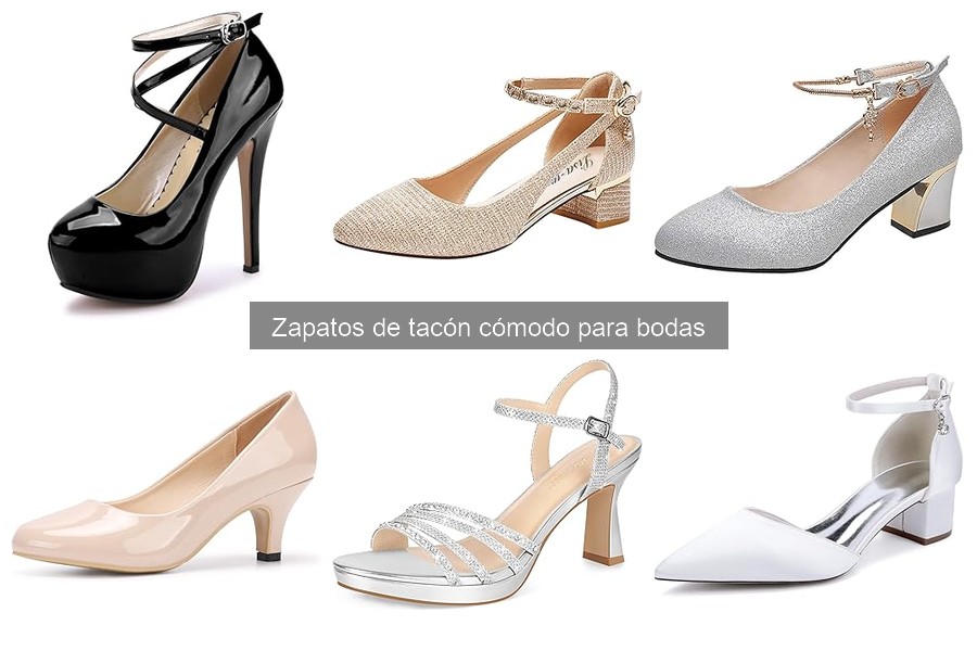 Tendencias actuales en zapatos de tacón cómodo para bodas