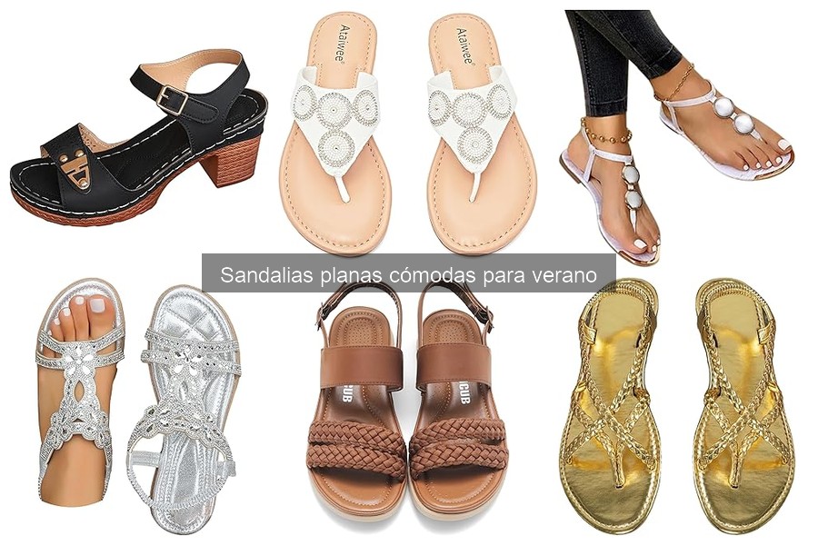 Tendencias de sandalias planas cómodas para el verano 2023