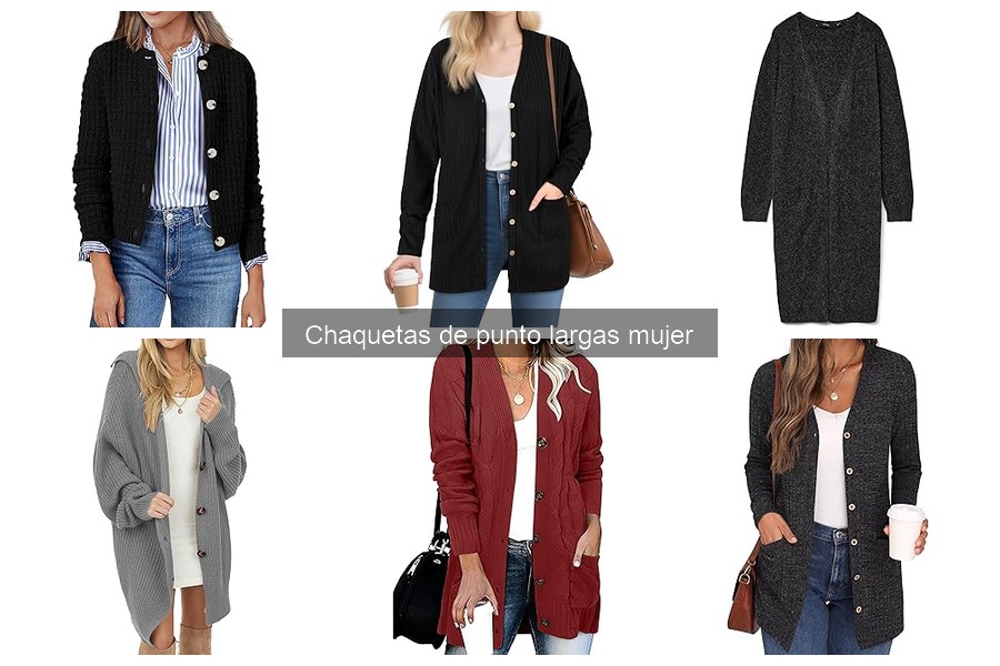 Tendencias en chaquetas de punto largas para mujer 2023