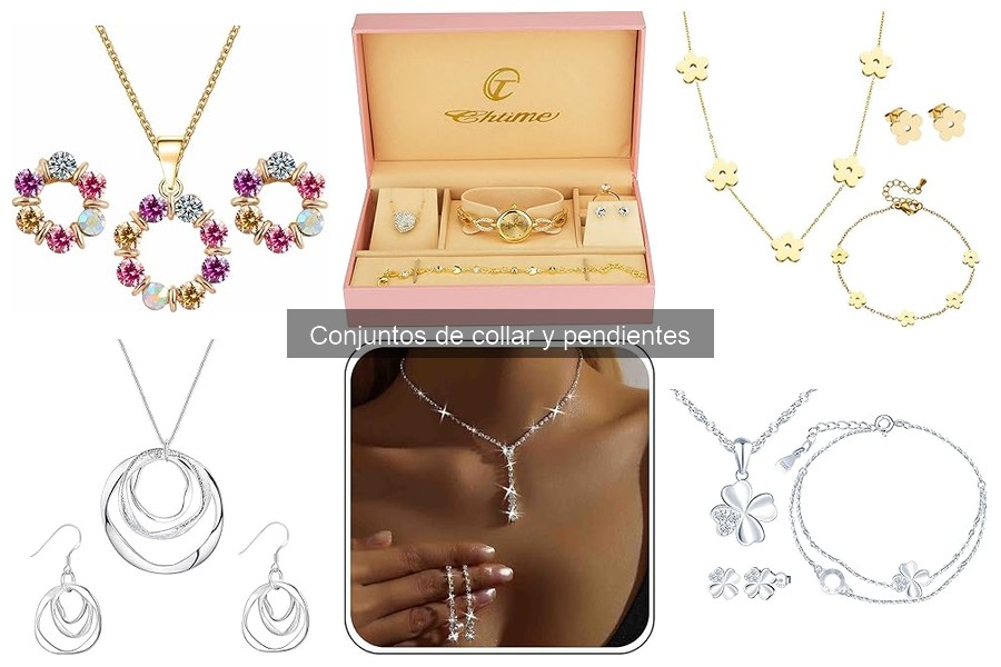 Tendencias en conjuntos de collar y pendientes otoño 2023