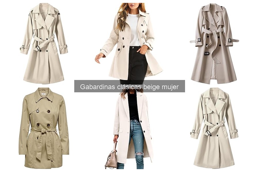 Tendencias en Gabardinas Beige para Mujer 2023