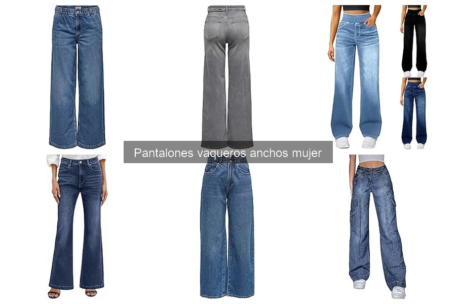 Tendencias en pantalones vaqueros anchos para mujer 2023