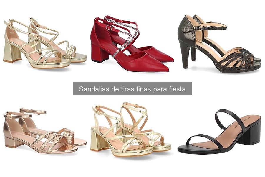 Tendencias en Sandalias de Tiras Finas para Fiesta 2023