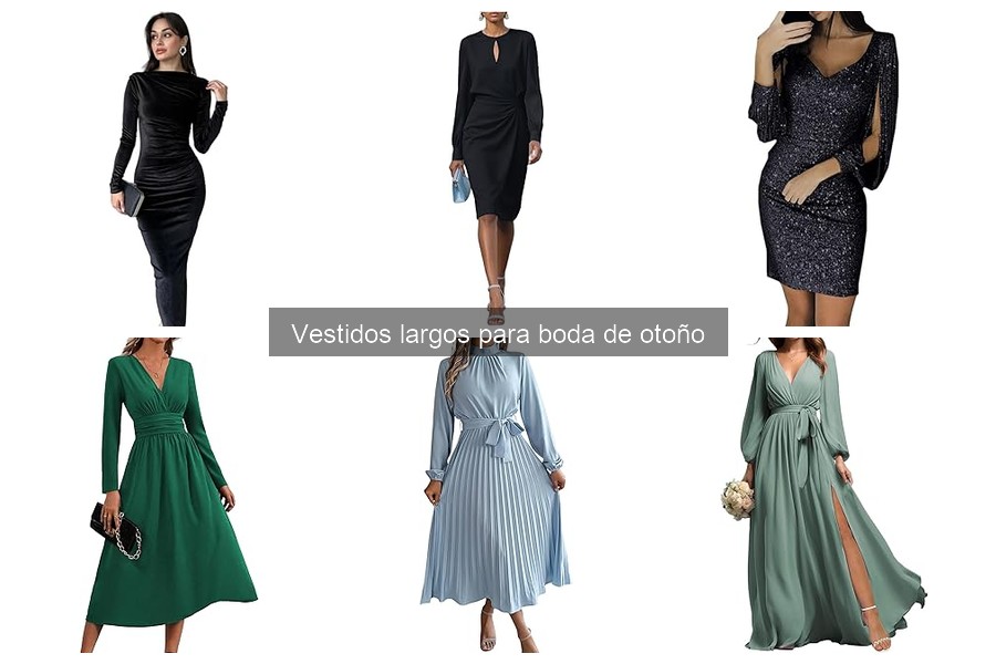 Tendencias en vestidos largos para bodas de otoño 2023