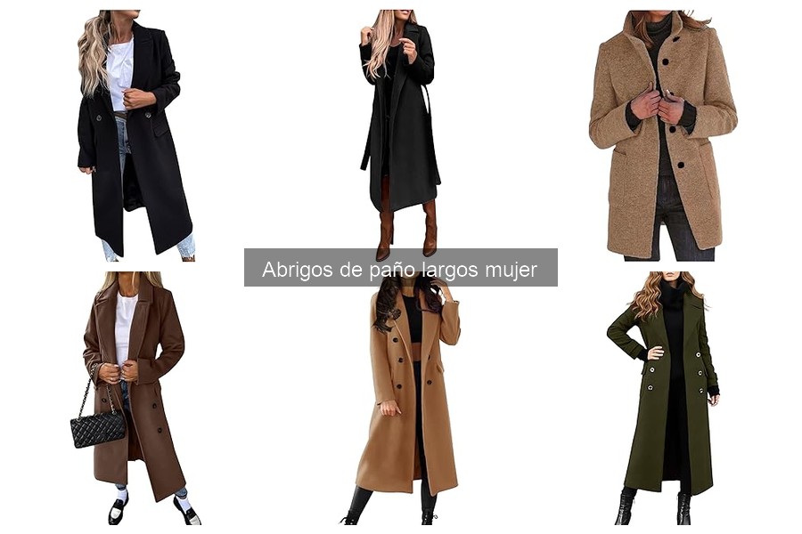 ** Tipos de abrigos de paño largos para mujer: guía de estilos