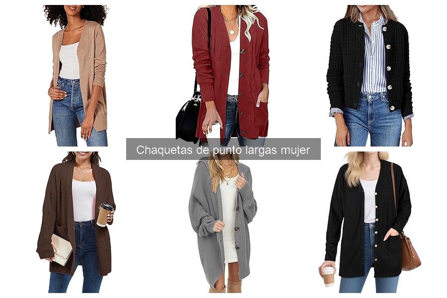Tipos de Chaquetas de Punto Largas para Mujer