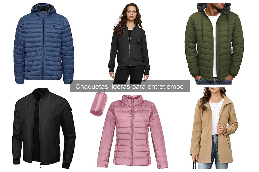 Tipos de chaquetas ligeras para entretiempo en 2023