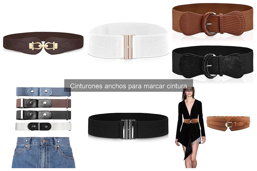 Tipos de cinturones anchos para marcar la cintura