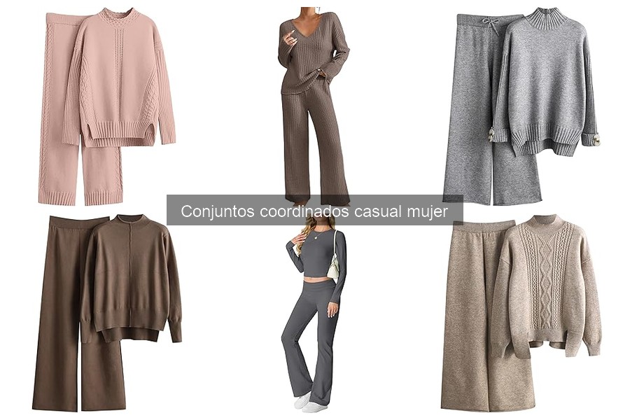 Tipos de conjuntos coordinados casuales para mujer