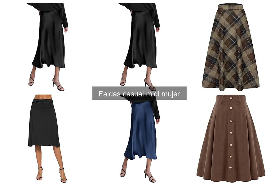 Tipos de faldas midi casual para mujer: estilos y usos