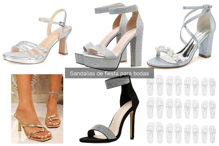 Tipos de sandalias de fiesta para bodas: estilos y opciones