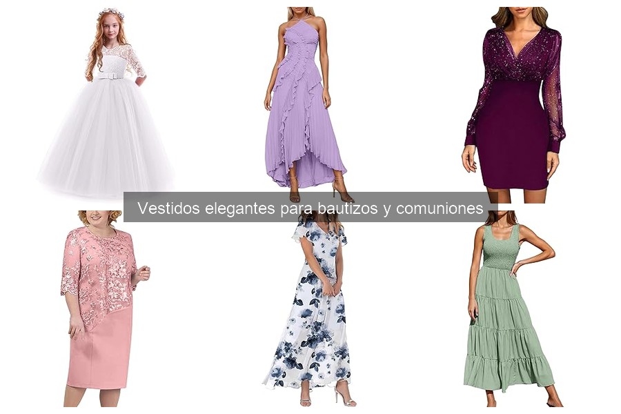 Tipos de Vestidos Elegantes para Bautizos y Comuniones