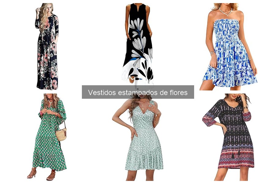 Tipos de vestidos estampados de flores para este verano