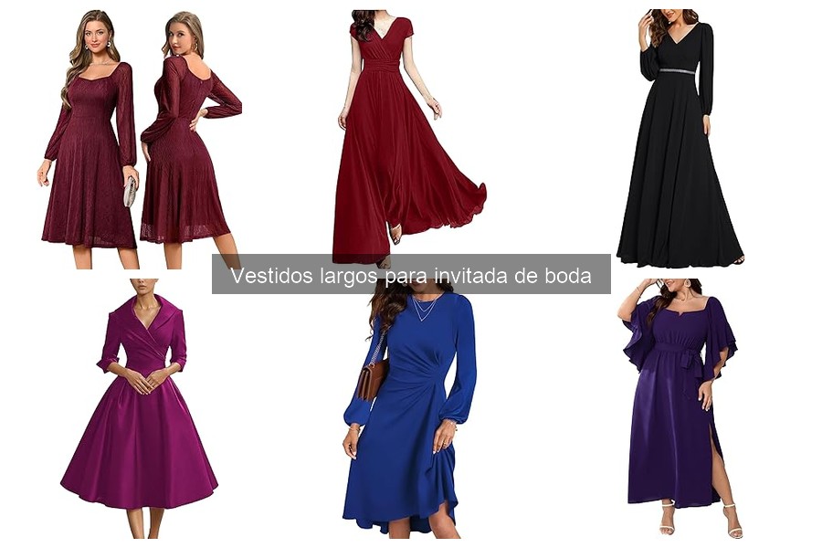 Tipos de vestidos largos para invitada de boda que debes conocer