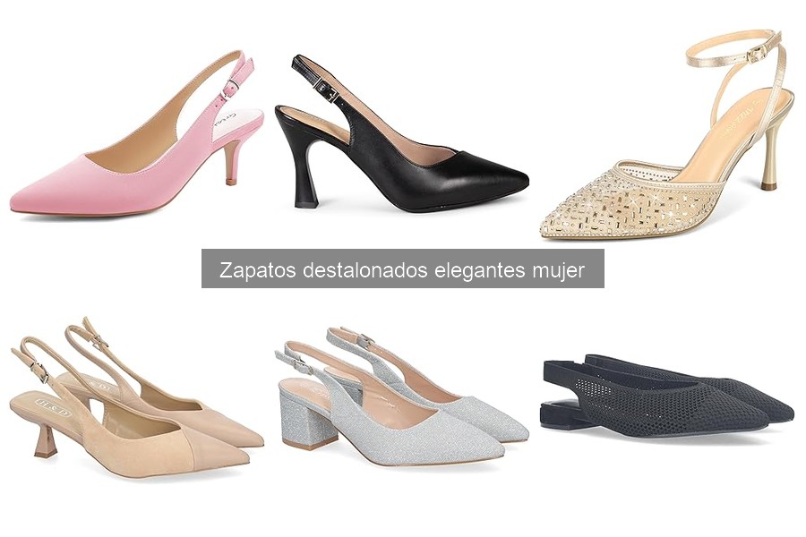 Tipos de zapatos destalonados elegantes para mujer