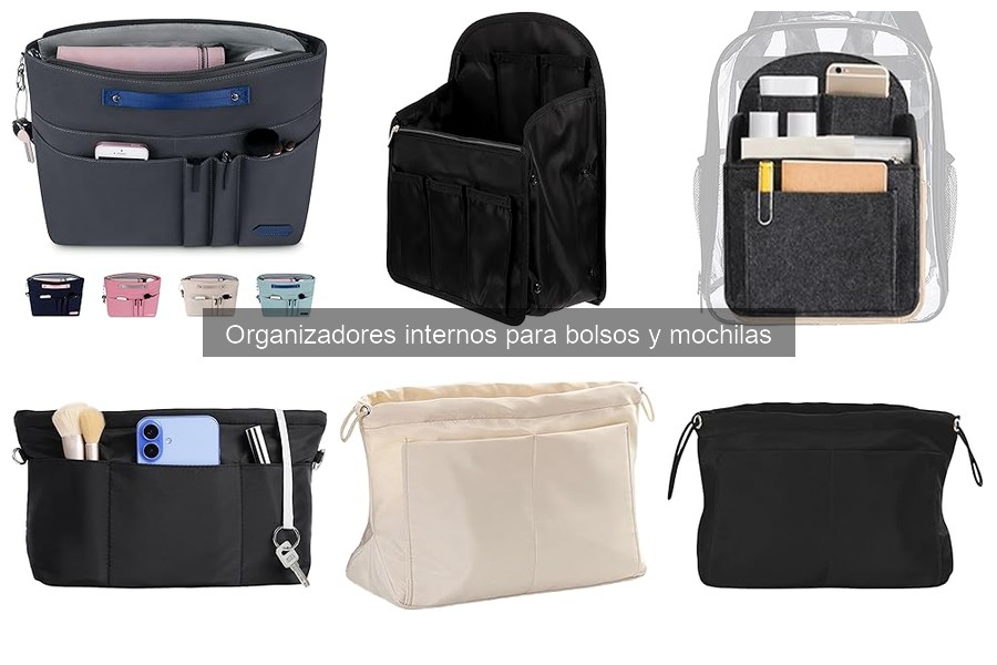 Todo sobre organizadores internos para bolsos y mochilas