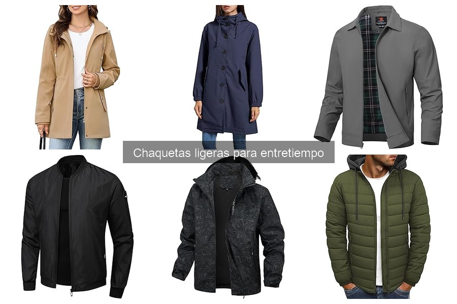 Usos ideales de chaquetas ligeras para entretiempo