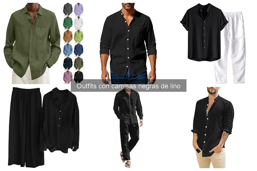 Ventajas de las camisas negras de lino en tus outfits