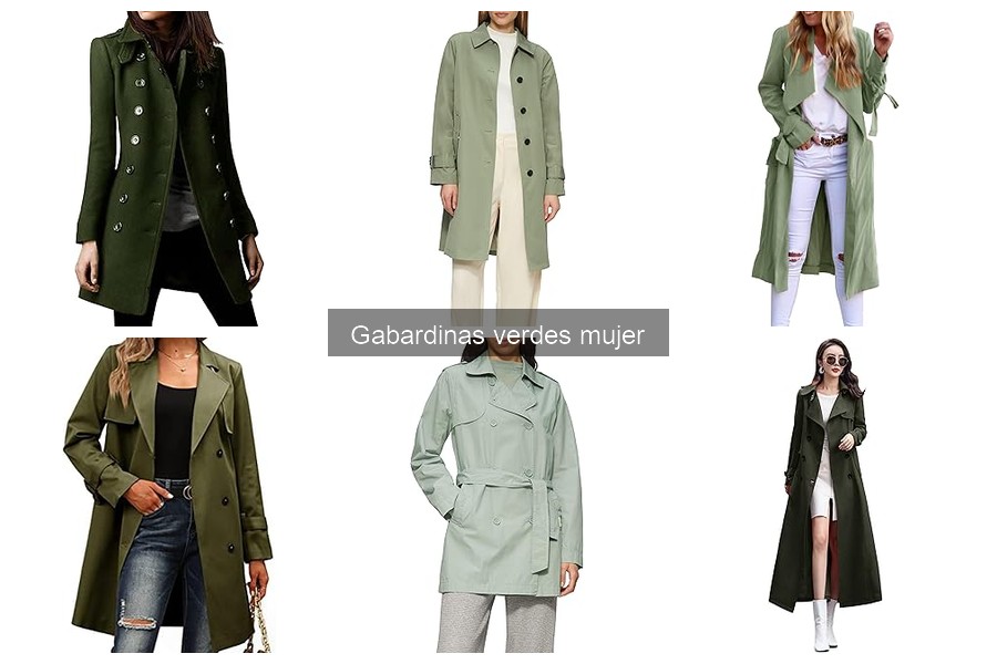Ventajas de usar gabardinas verdes para cada temporada