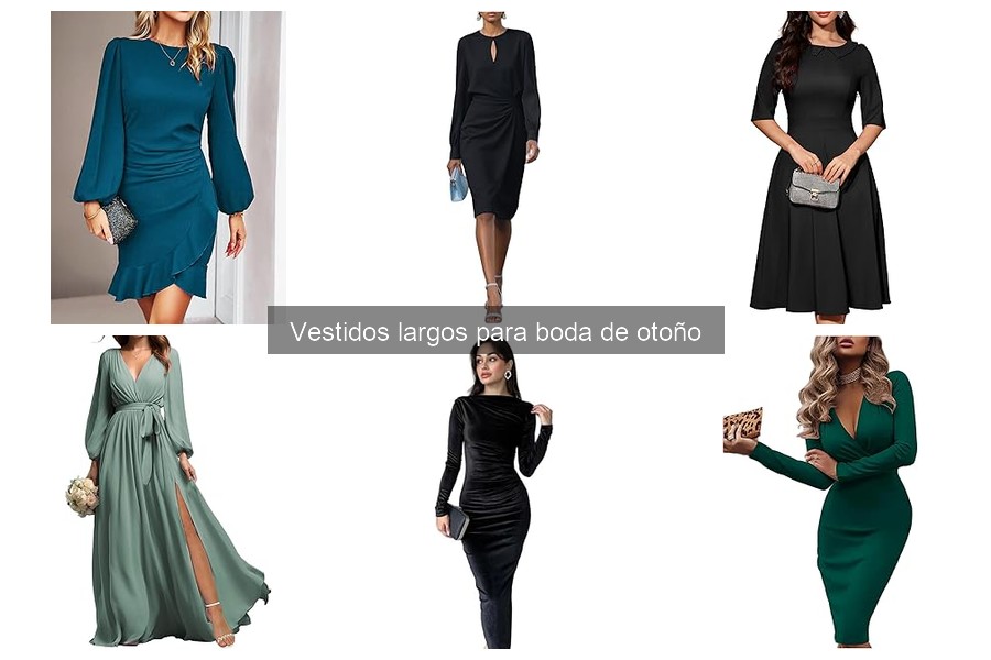 Ventajas de usar vestidos largos en bodas de otoño
