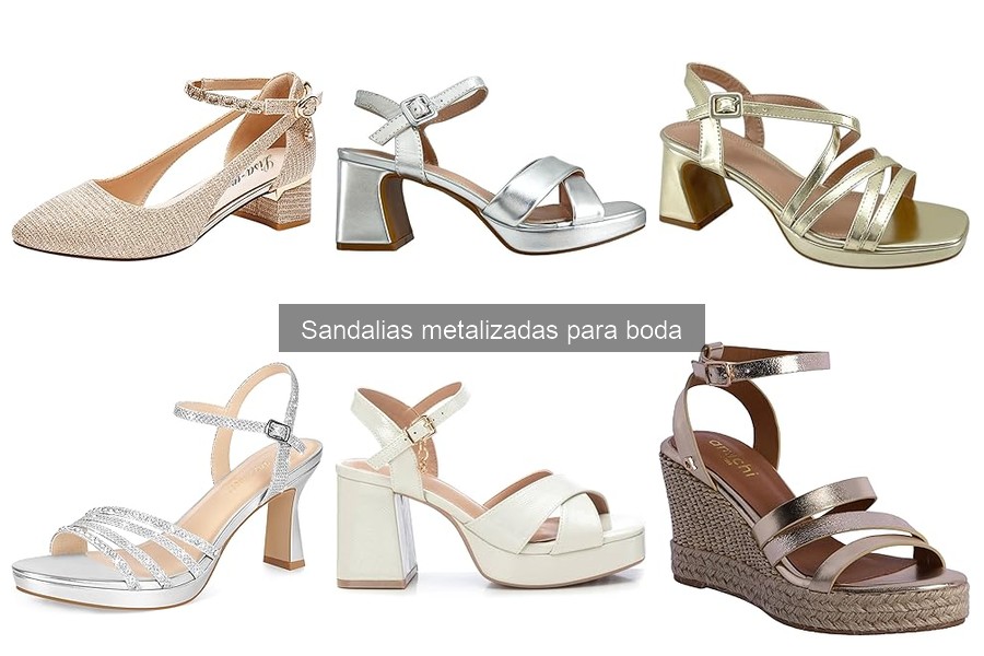 Ventajas y desventajas de las sandalias metalizadas para boda
