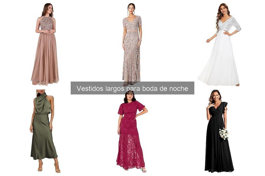 Vestidos largos para bodas de noche en tallas grandes