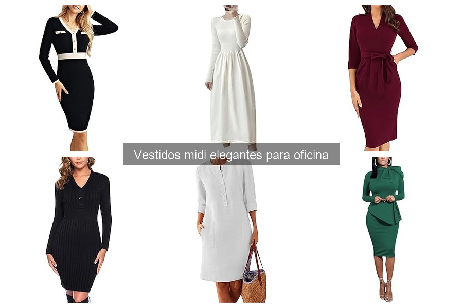 Vestidos Midi Elegantes para Oficina: Estilo y Comodidad