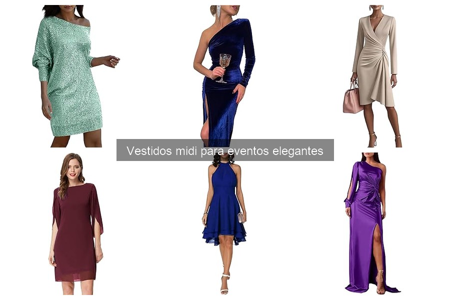Vestidos midi en oferta para eventos elegantes