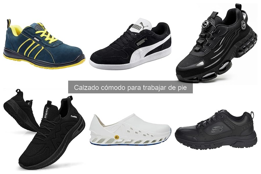 Zapatillas cómodas para trabajar de pie: recomendaciones 2023