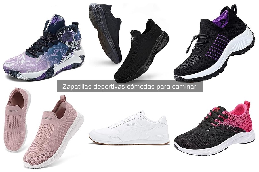 Zapatillas deportivas cómodas con soporte ortopédico para caminar
