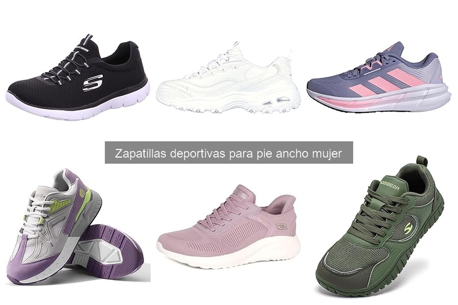 Zapatillas deportivas para pie ancho mujer para correr