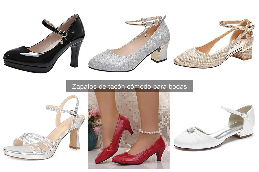 Zapatos de Tacón Cómodo para Bodas: Estilos Clave