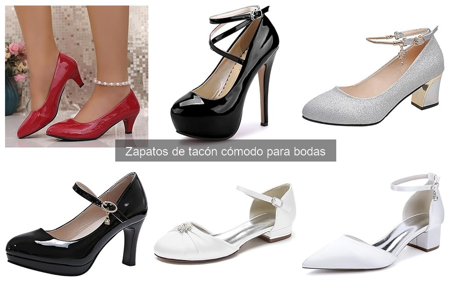 Zapatos de tacón cómodo para cada tipo de pie en bodas